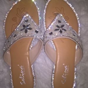 COPY - Bedazzled flip flops